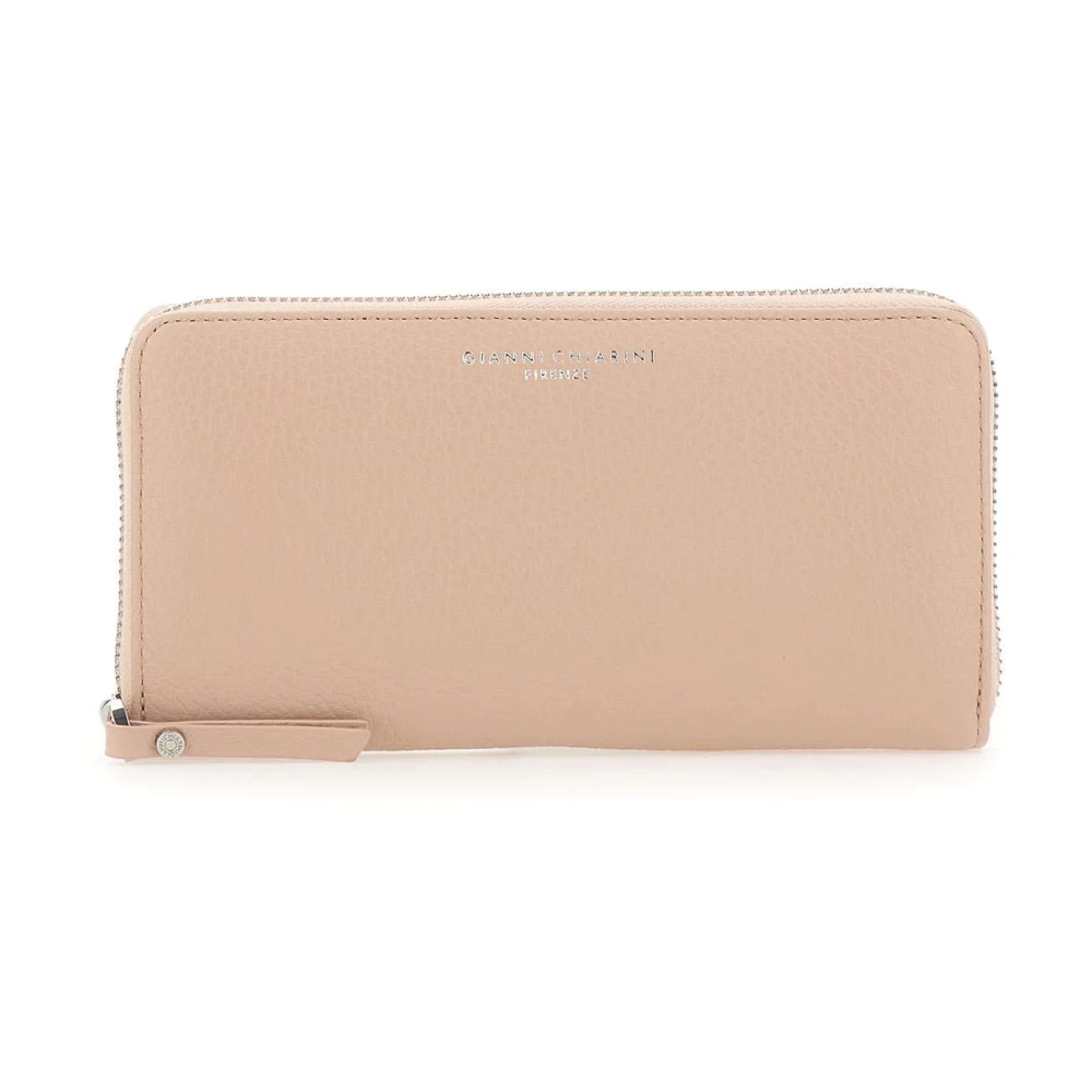 Gianni Chiarini Vrouw Roze Accessoires Dames, One Size, Leer, Grain Wallet