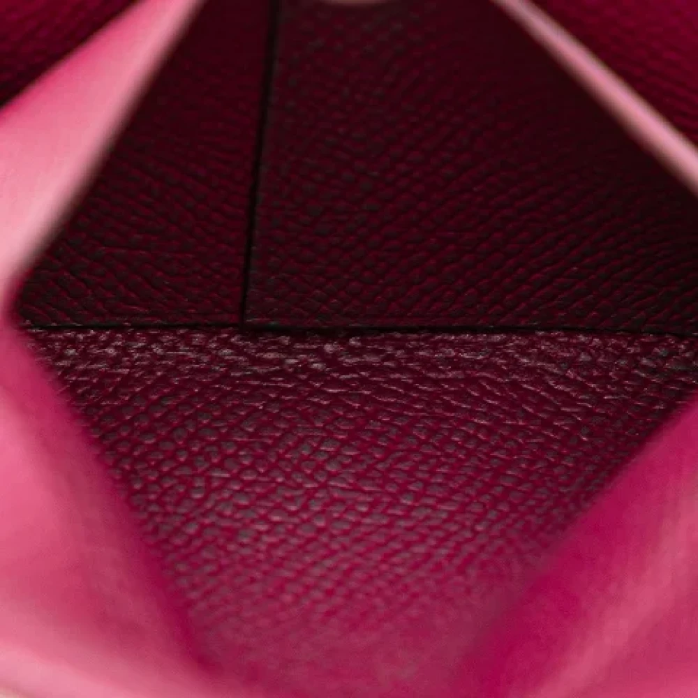 Hermès Vintage Pre-owned Leather wallets Pink Dames