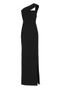 black-sleeveless-dress-with-side-vent