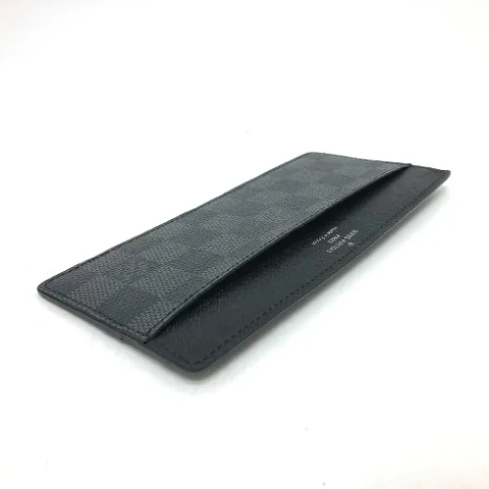 Louis Vuitton Vintage Pre-owned Fabric wallets Black Heren