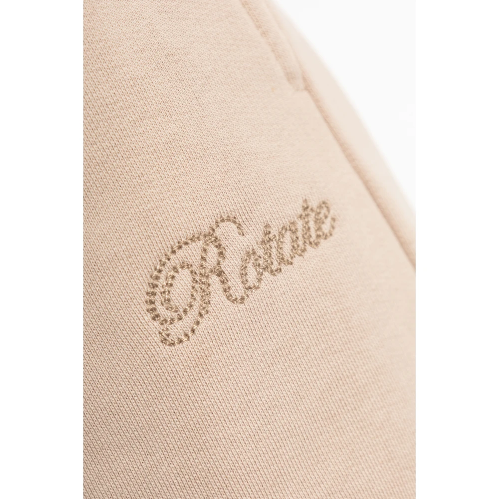 Rotate Birger Christensen Sweatpants Beige Dames