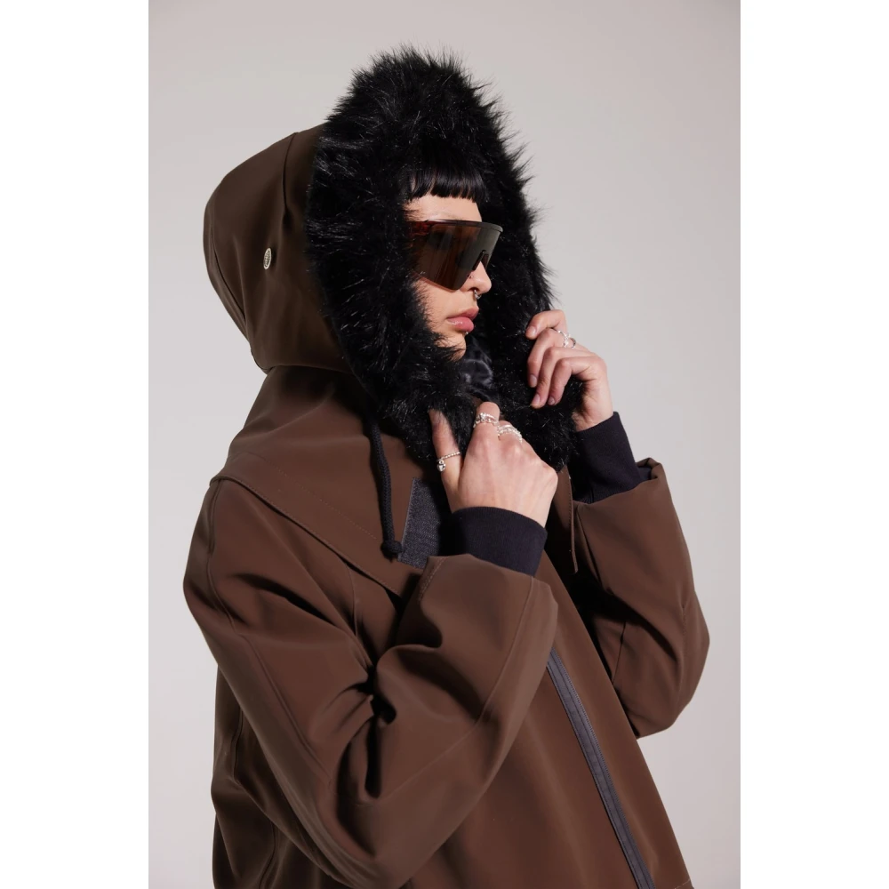 Stutterheim Waterdichte Fishtail Parka voor Vrouwen Brown Dames