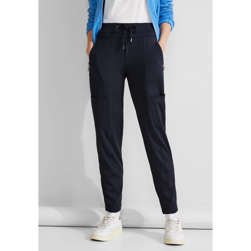 Street One Slim-fit Trousers Blue Dames