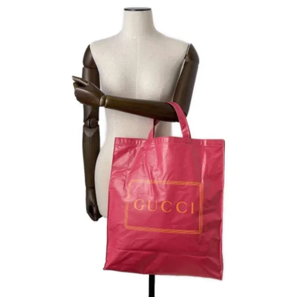 Gucci Vintage Pre-owned Canvas gucci-bags Pink Dames