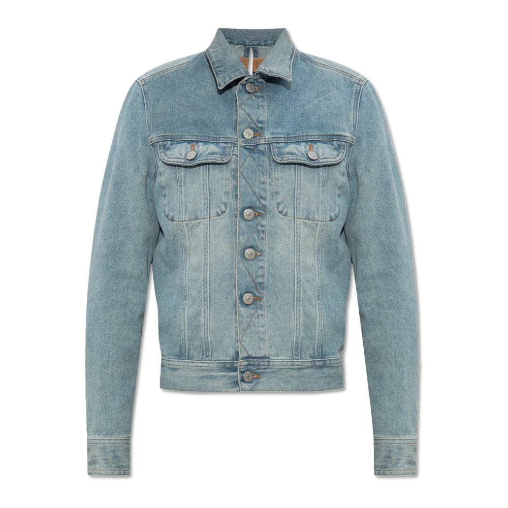 MM6 Maison Margiela Spijkerjas met split Blue Dames