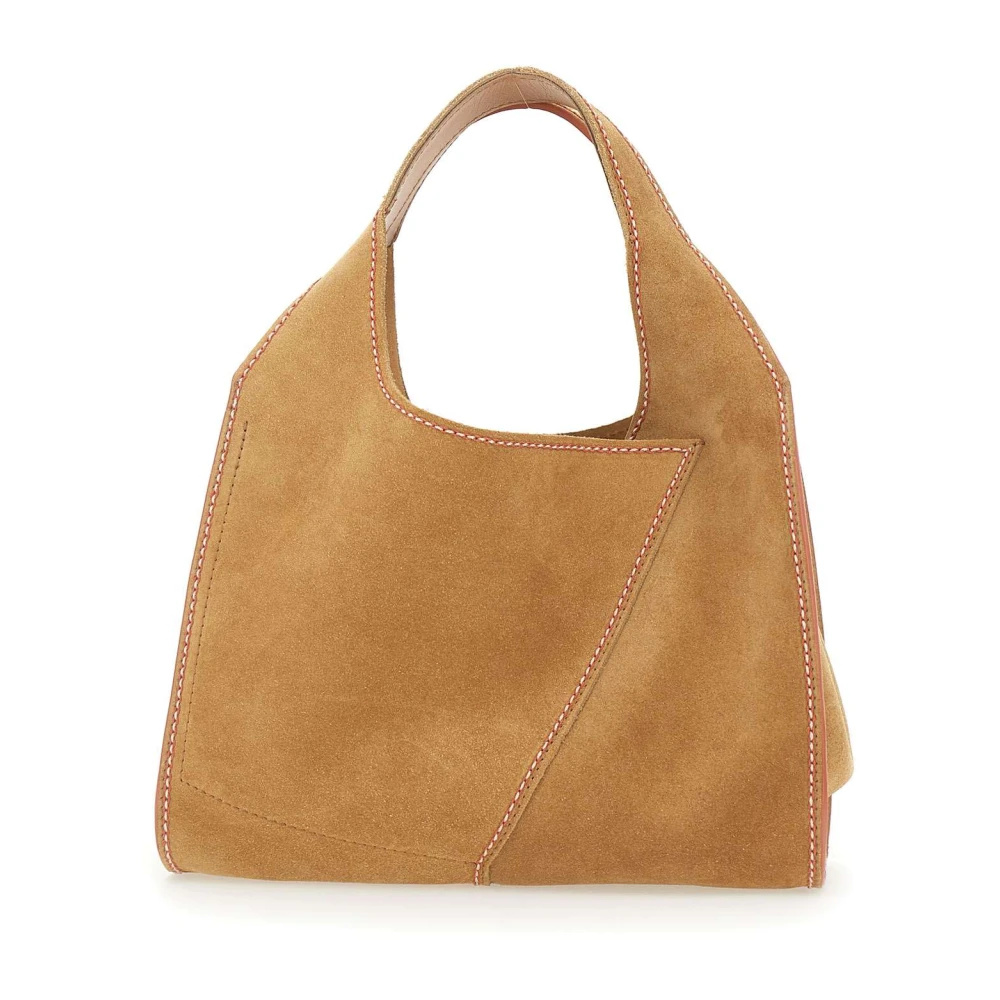 Gianni Chiarini Beige Leren Handtas Beige Dames