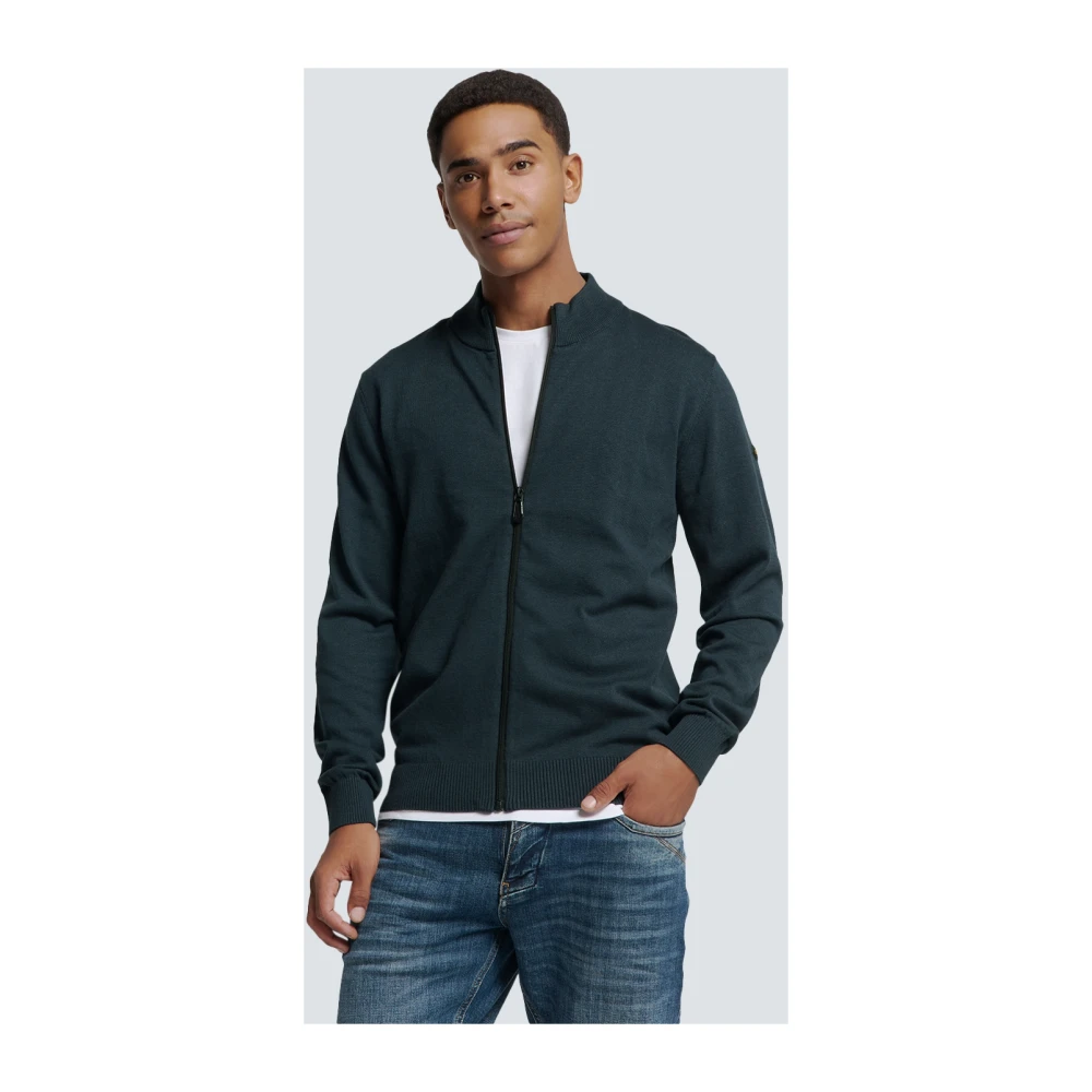 No Excess Melange 2 Gekleurde Vest Blue Heren