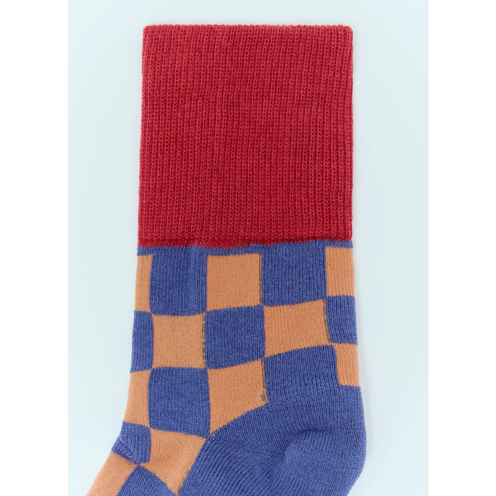 Brain Dead Checker Enkel Sokken Paneel Constructie Multicolor Dames