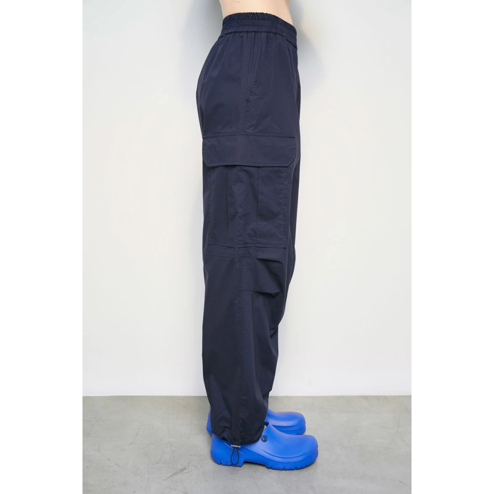 MeiMeiJ Cargo broek met wijde pasvorm Blue Dames