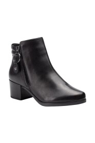 black casual closed booties