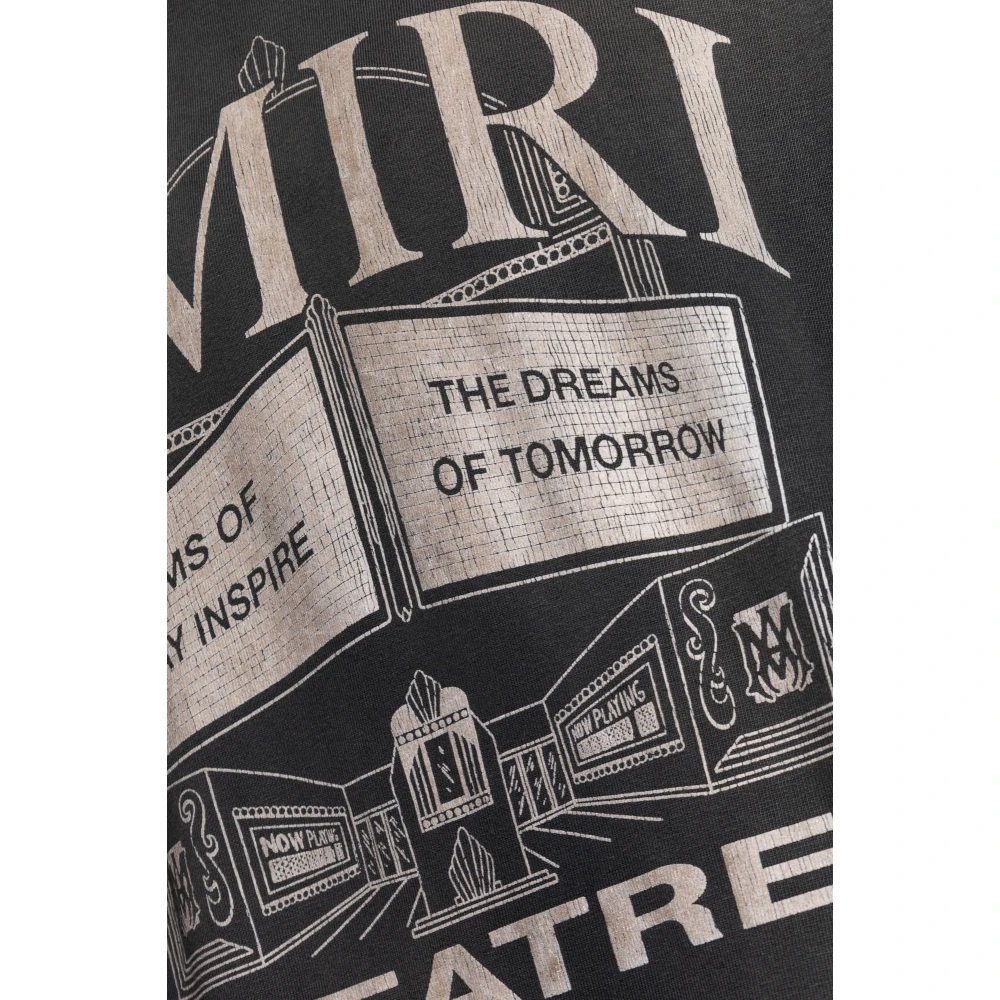 Amiri T-shirt met logo Black Heren
