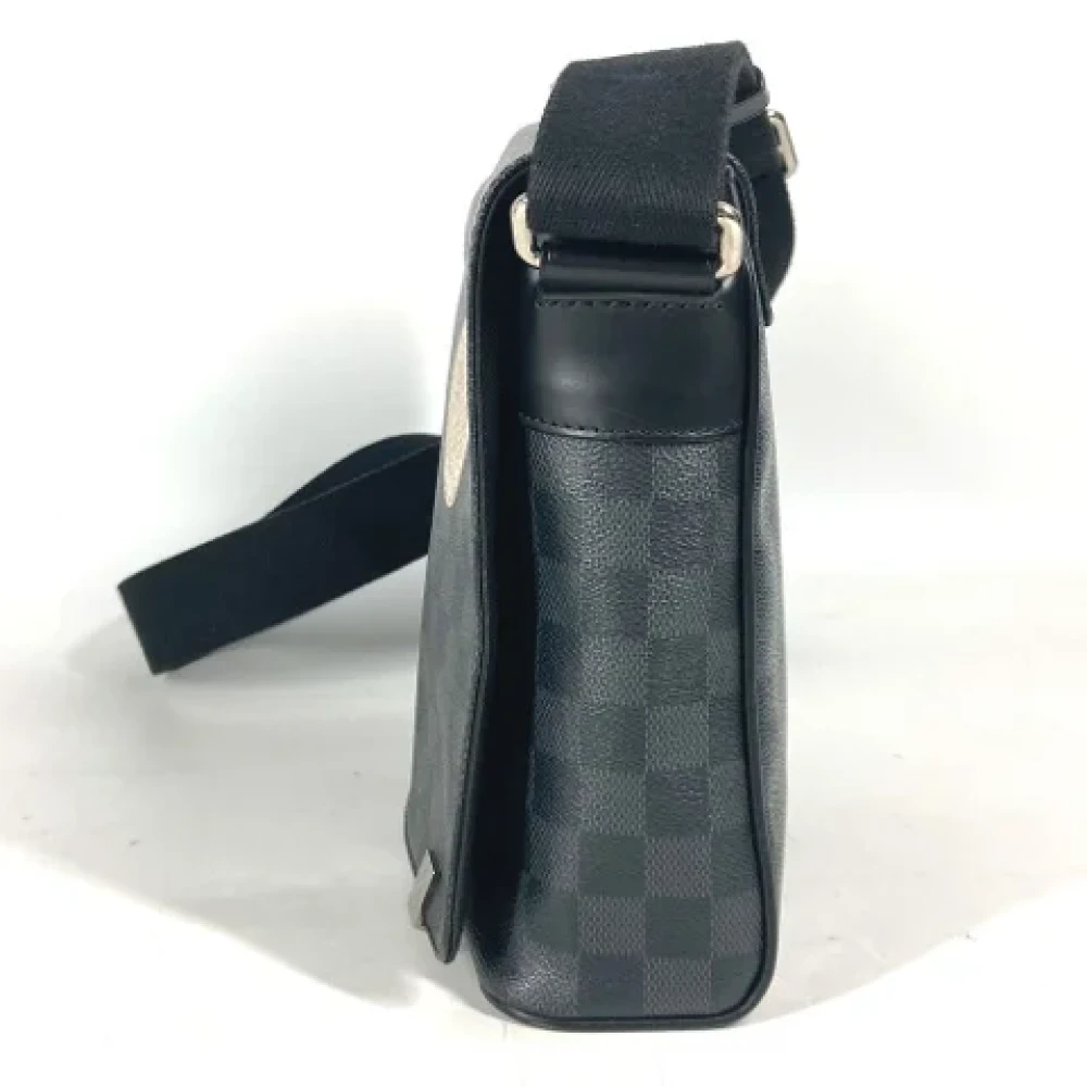 Louis Vuitton Vintage Pre-owned Cotton louis-vuitton-bags Black Dames