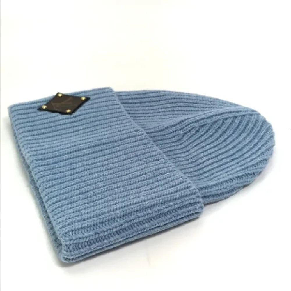 Louis Vuitton Vintage Pre-owned Wool hats Blue Dames