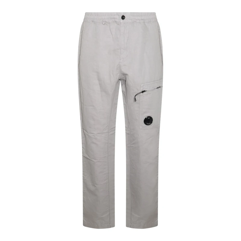 C.P. Company Grijze Katoenen Broek Regular Fit Gray Heren
