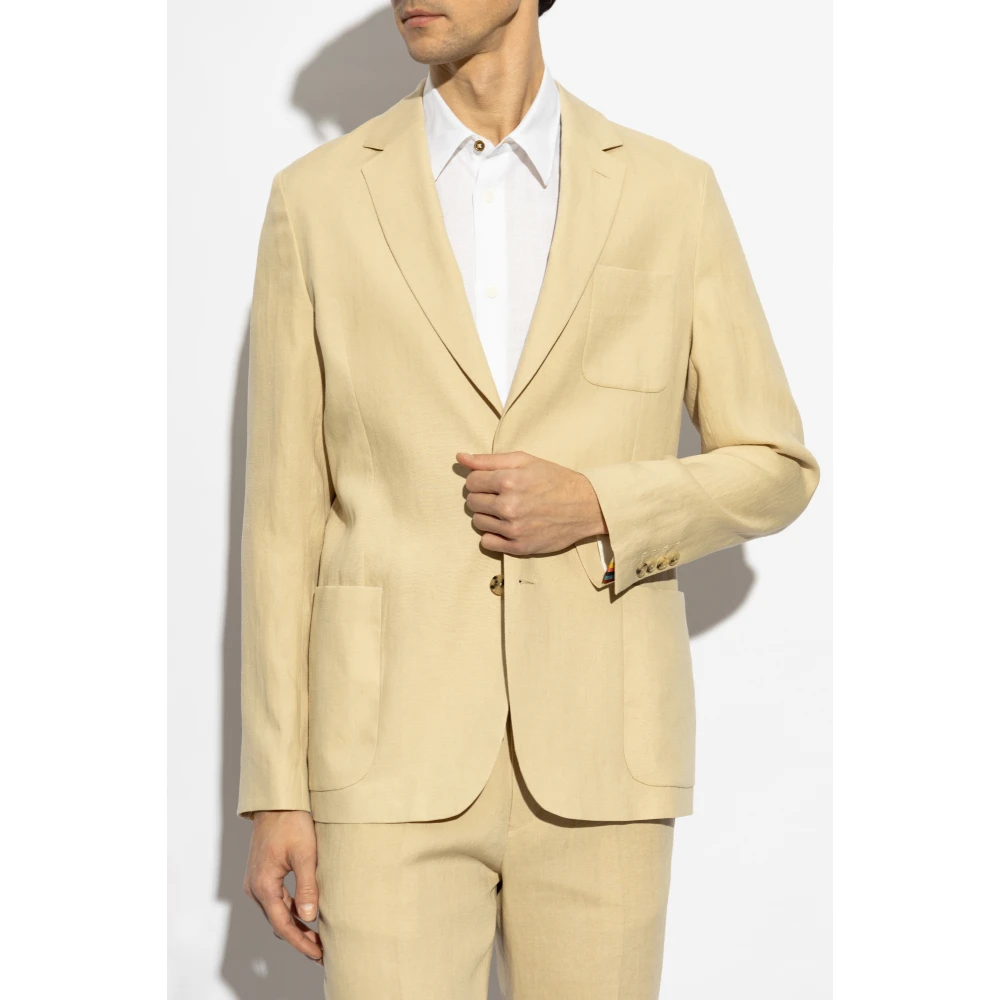 Paul Smith Linnen blazer Beige Heren