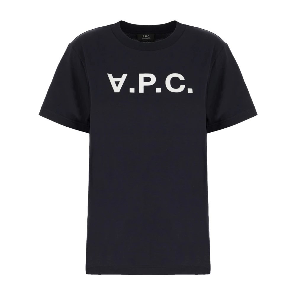 A.p.c. Casual katoenen T-shirt voor heren Blue Dames