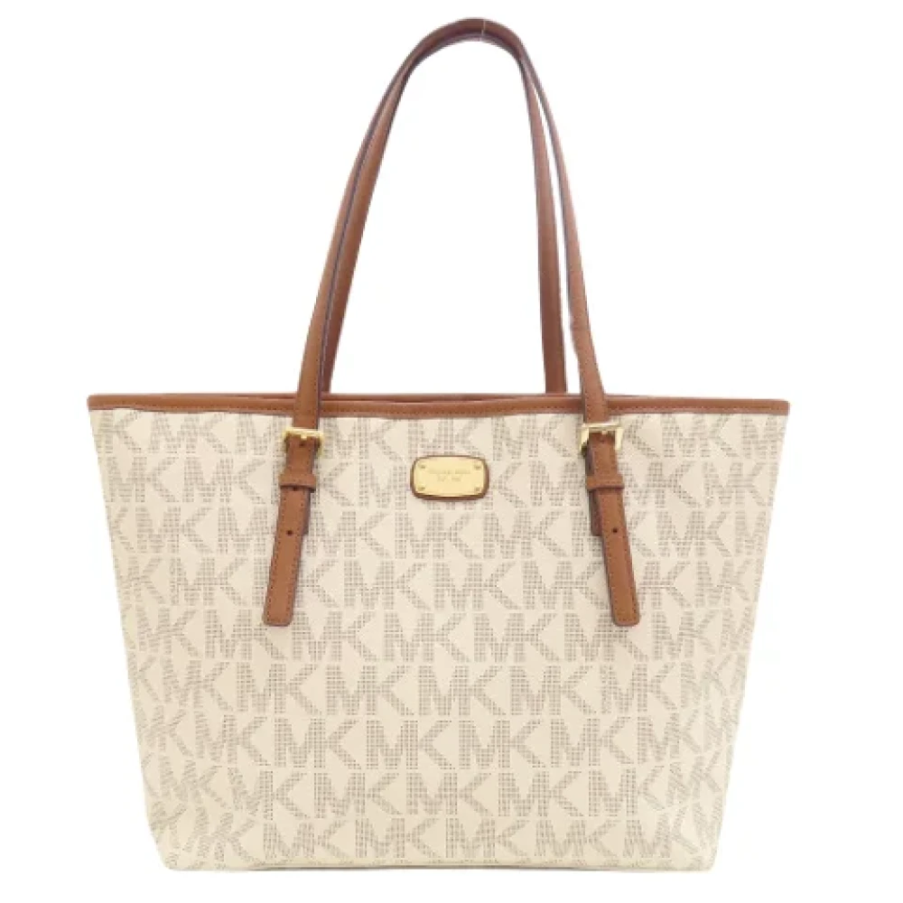 Michael Kors Pre-owned Canvas shoulder-bags Beige Dames