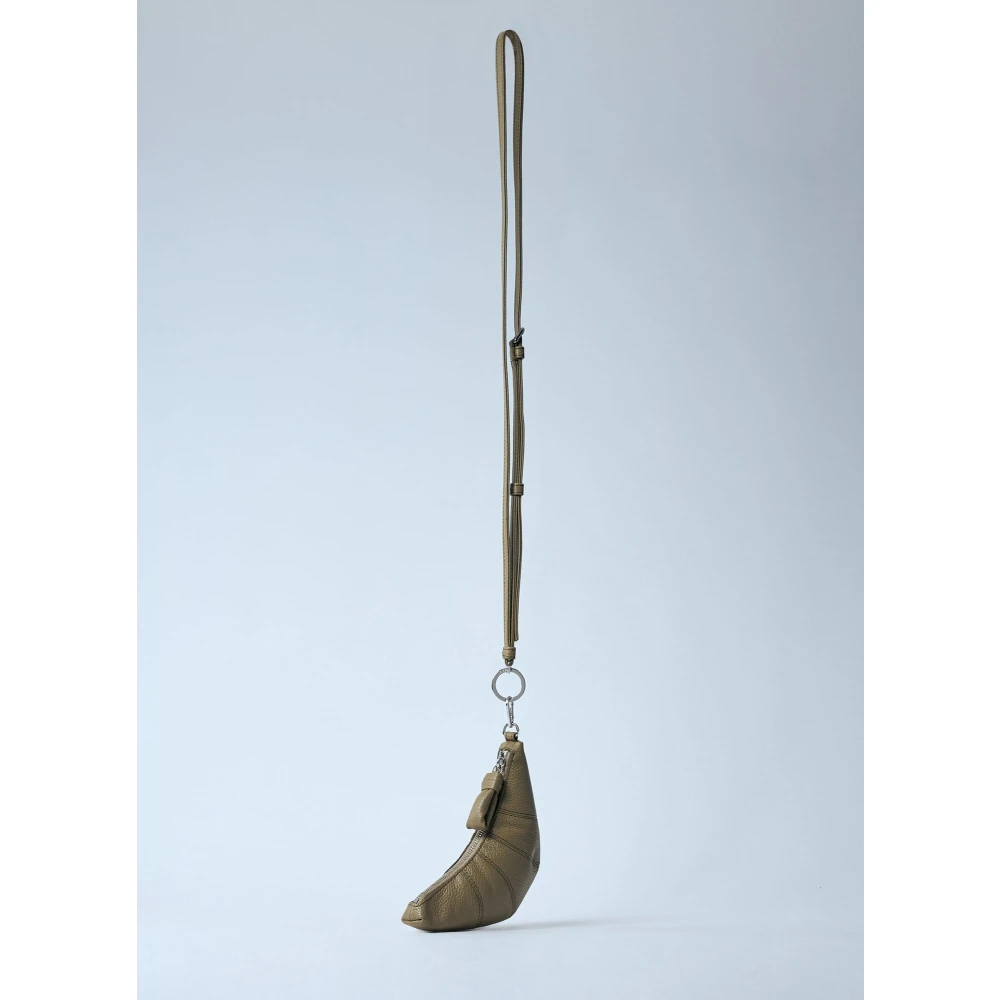 Lemaire Pebble Grain Leren Crossbody Munt Pouch Green Unisex