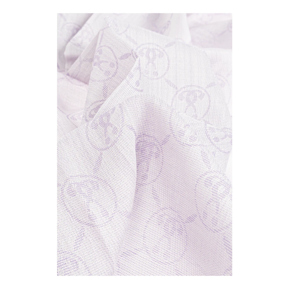 Moschino Sjaal met lurex draad Purple Unisex