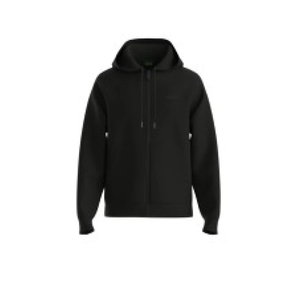 Hugo Mannelijk Zwart Hoodies & Sweatvesten Heren, Xl, Zip-Through Sweatshirt