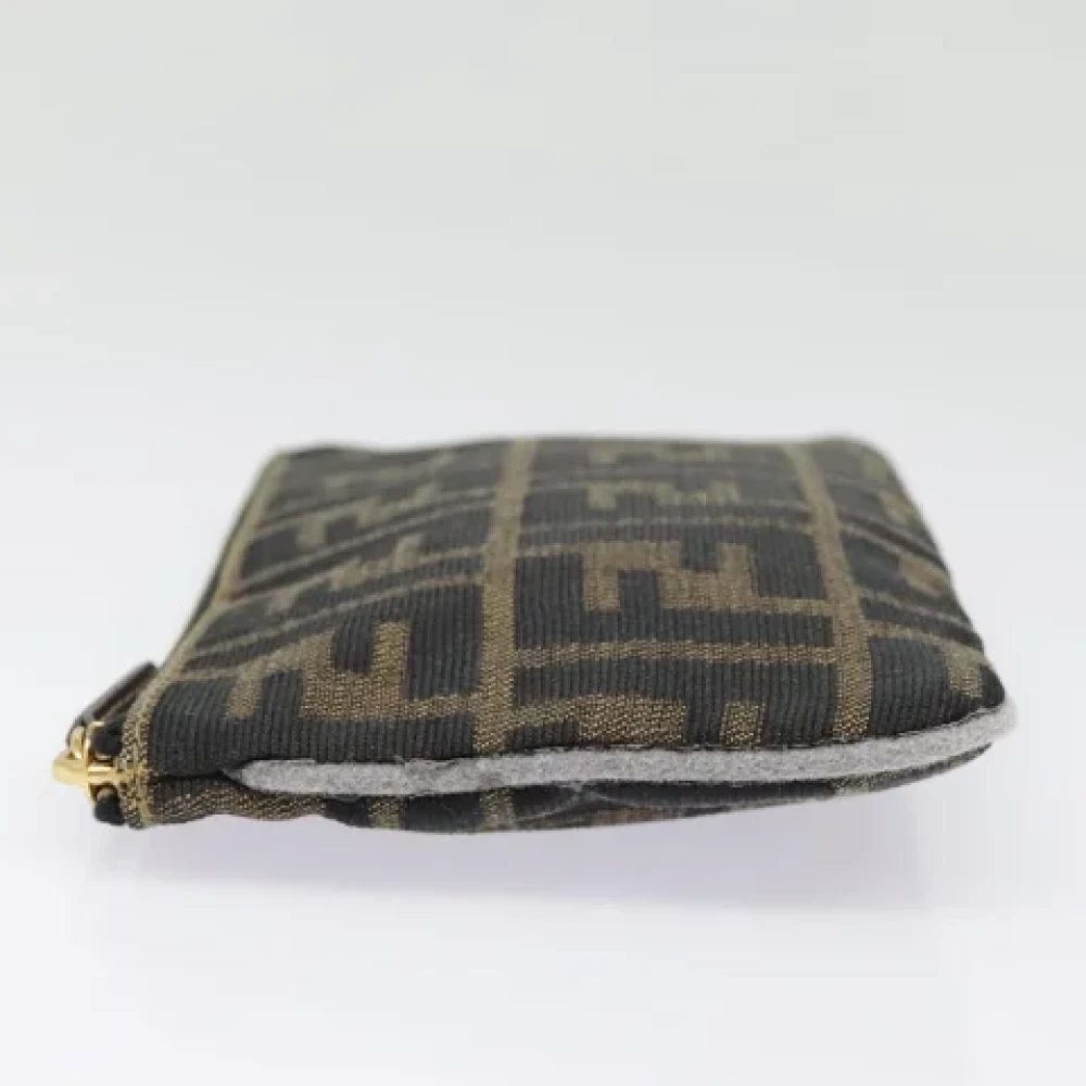 Fendi Vintage Pre-owned Canvas pouches Black Dames