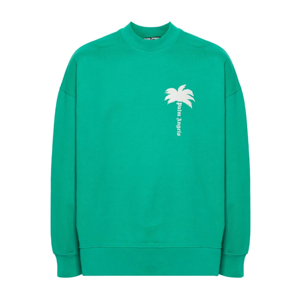 Palm Angels Sweatshirts Hoodies Green Heren