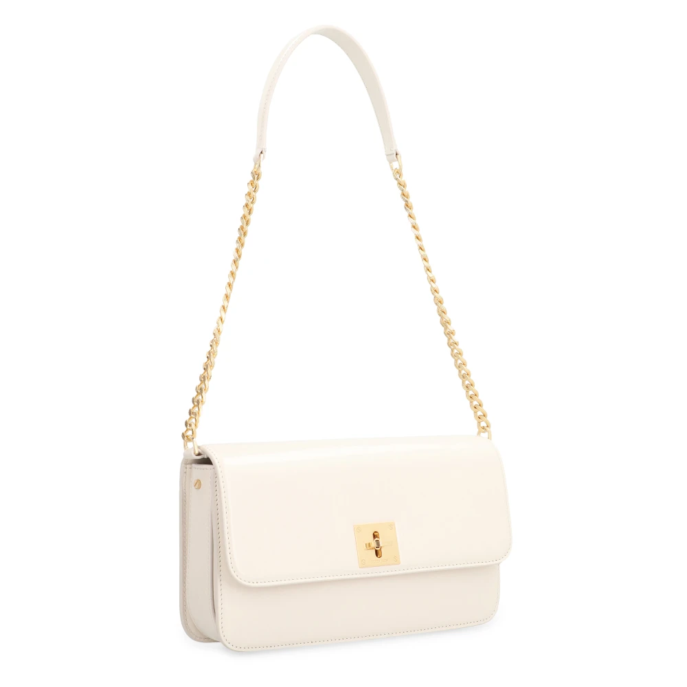 Golden Goose Leren Crossbodytas met Draaisluiting White Dames