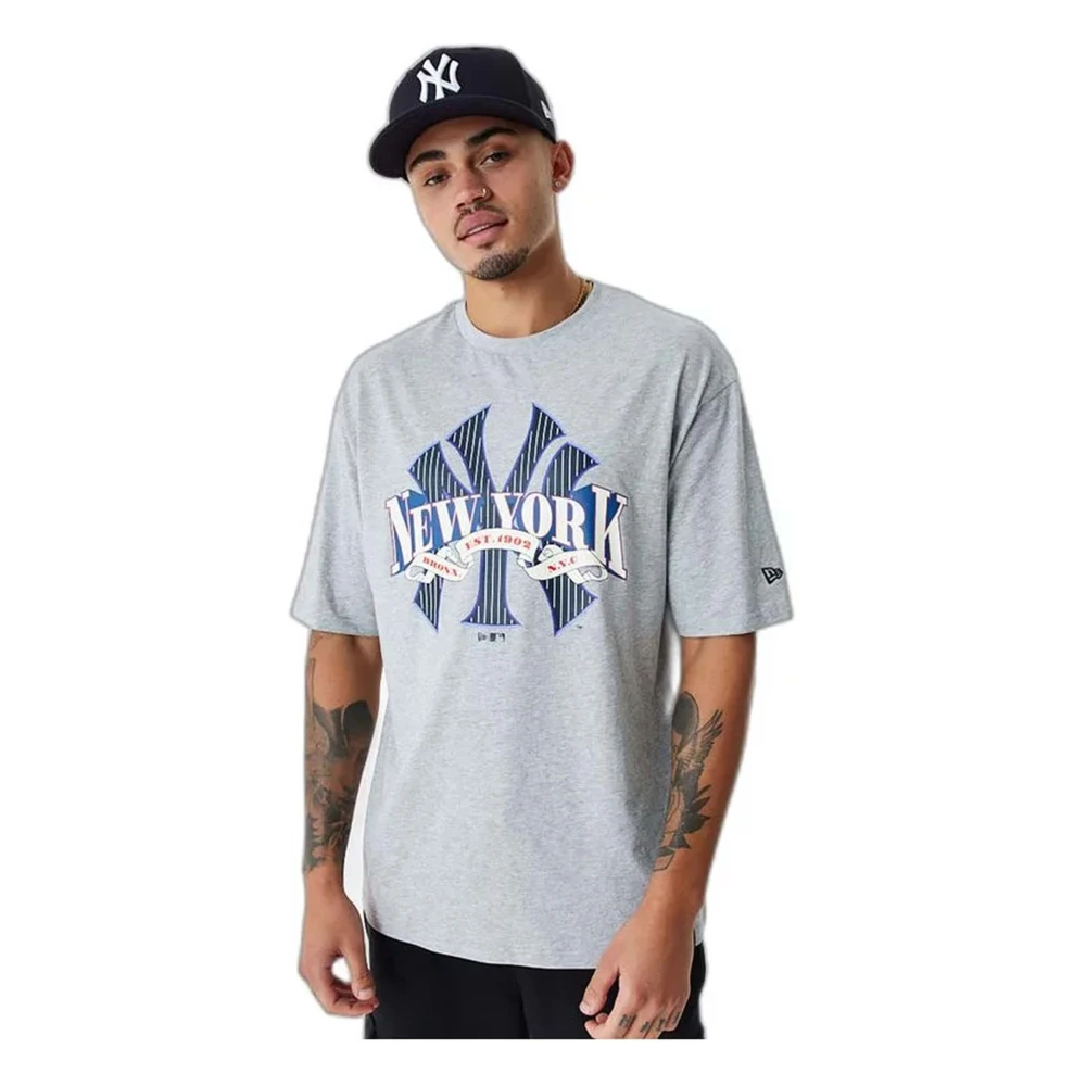 New era MLB Arch Logo Graphic New York Yankees T-shirt Gray Heren