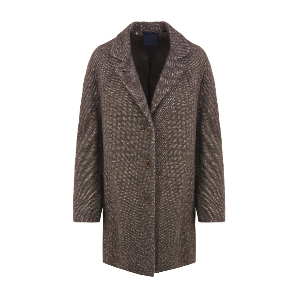 Aspesi Stijlvolle Zwarte Jas Model 00746 Brown Dames