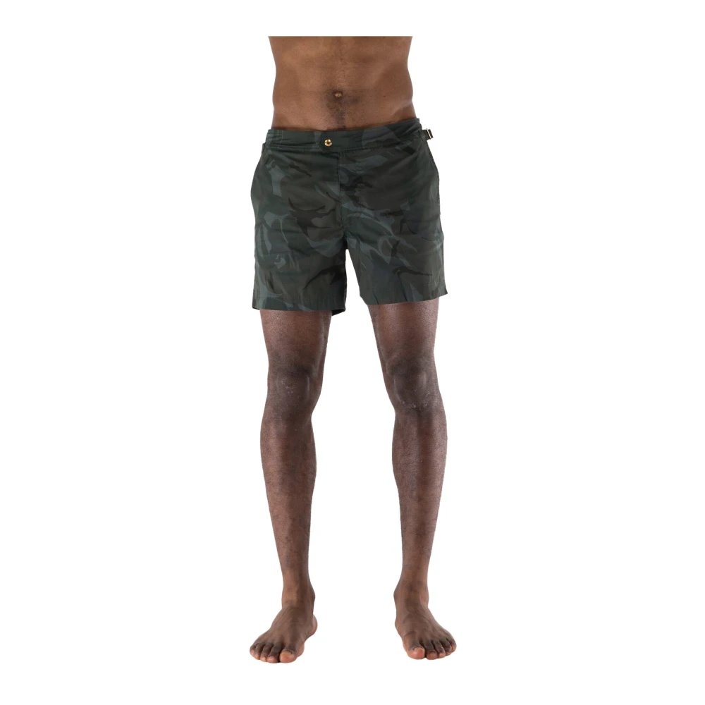 Tom Ford Camo Militaire Stijl Mode Outfit Green Heren