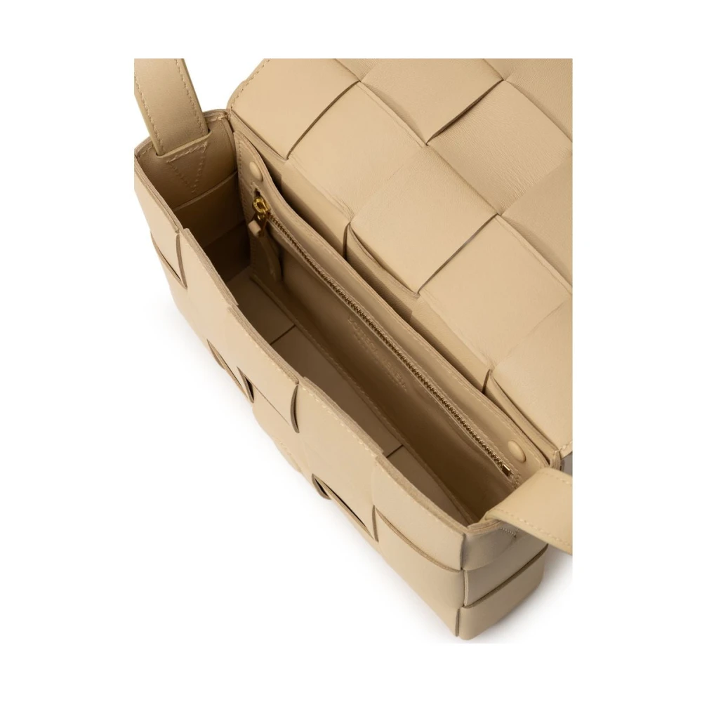 Bottega Veneta Beige Leren Handtas Beige Dames