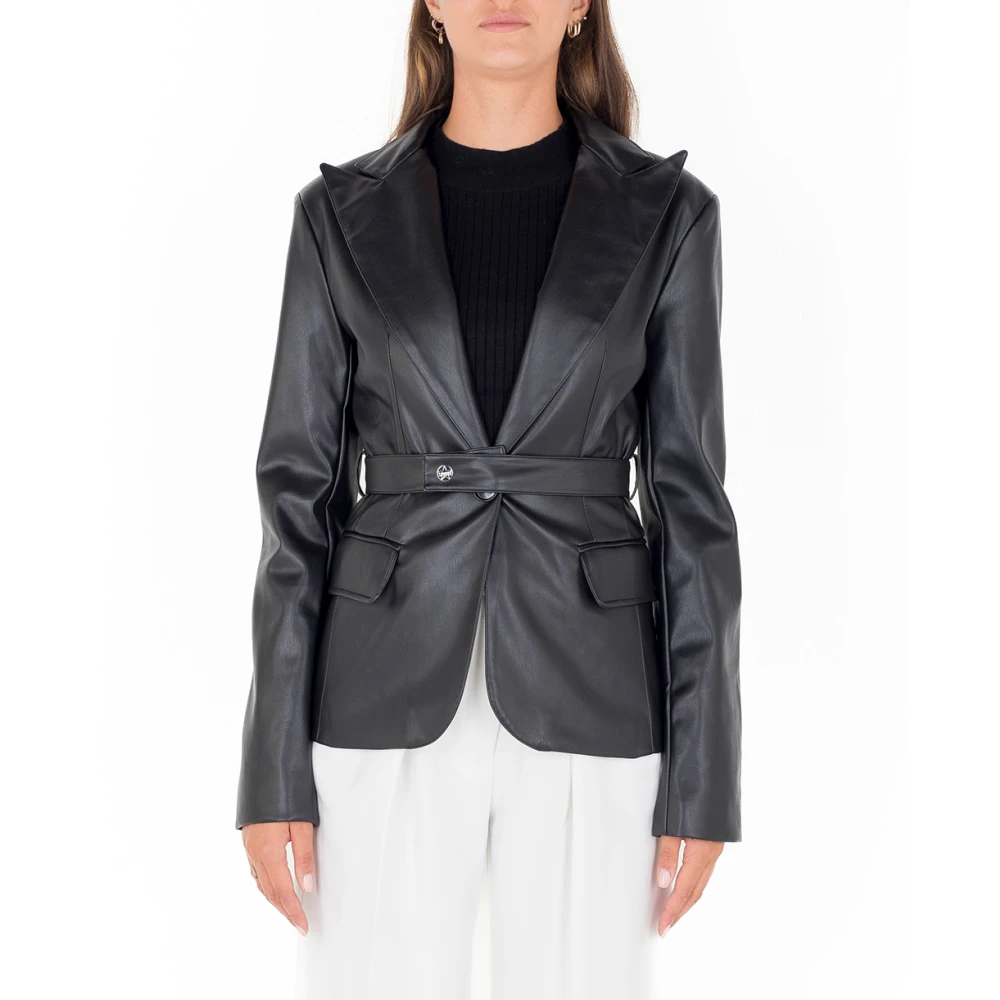 Jackets > Leather Jackets - - Silvian Heach - Modalova