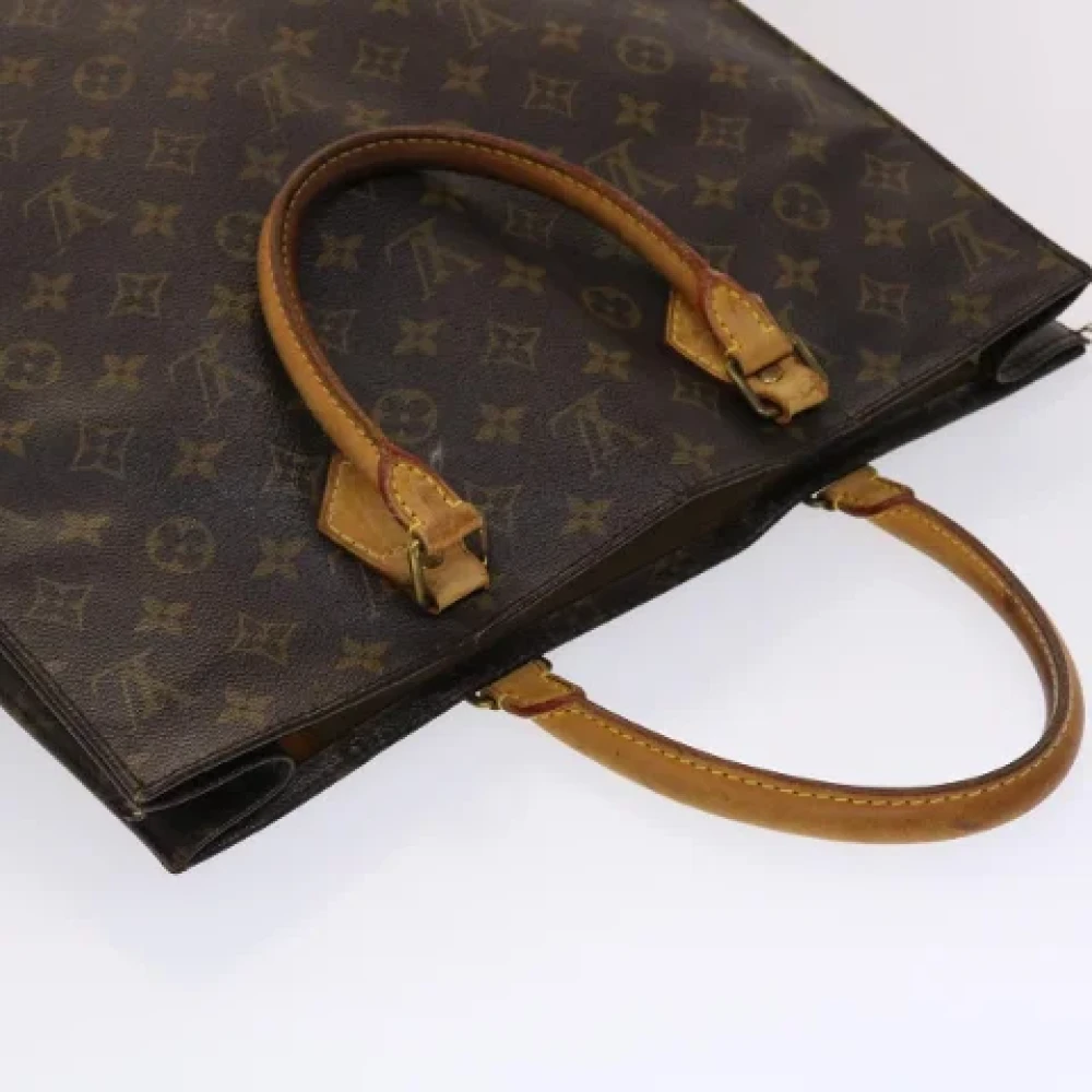 Gebrauchte braune Leinwand Louis Vuitton Flache Tasche UR9241