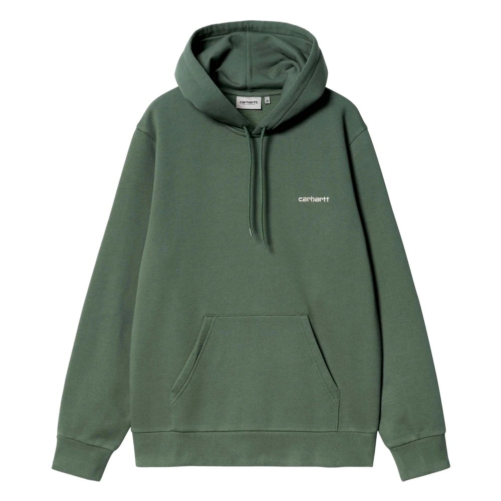 Carhartt WIP Script Borduurwerk Hoodie Green Heren