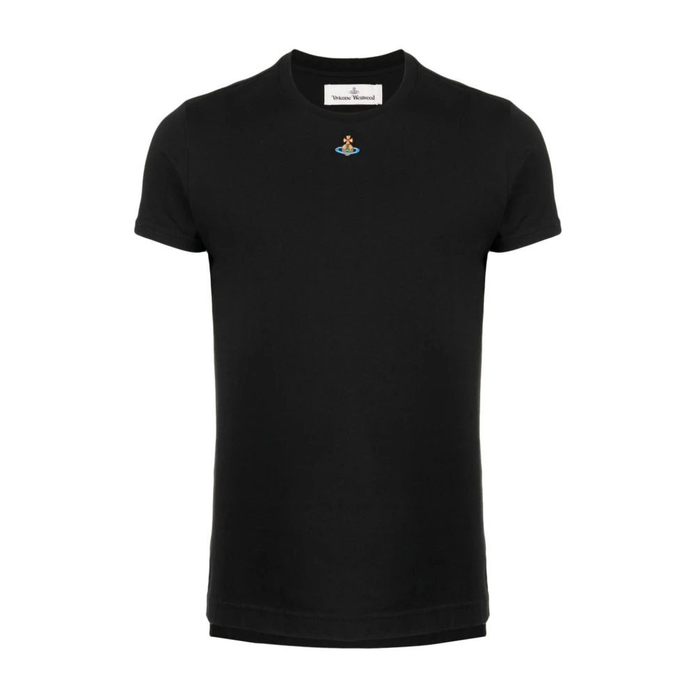 Vivienne Westwood Zwarte Orb Logo T-shirts en Polos Black Heren