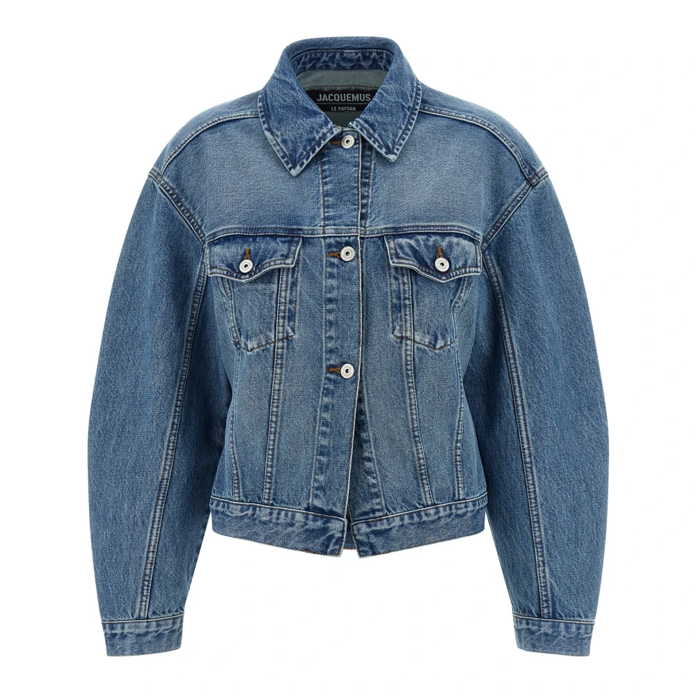 Jacquemus Blue Denim Jackets, Female, 2XS, Denim De-Nîmes Jacket