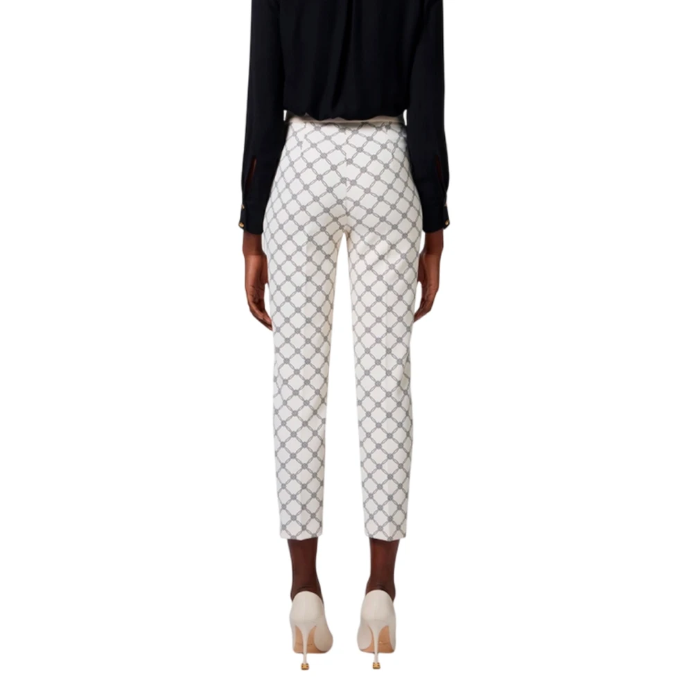 Elisabetta Franchi Diamant Flared Broek Beige Dames