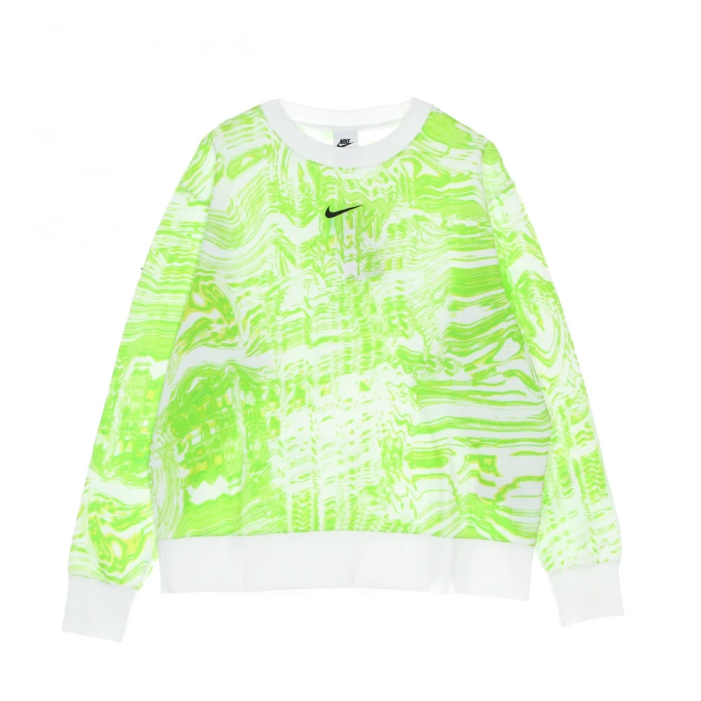 Nike Bedrukte Crewneck Sweatshirt Green Dames