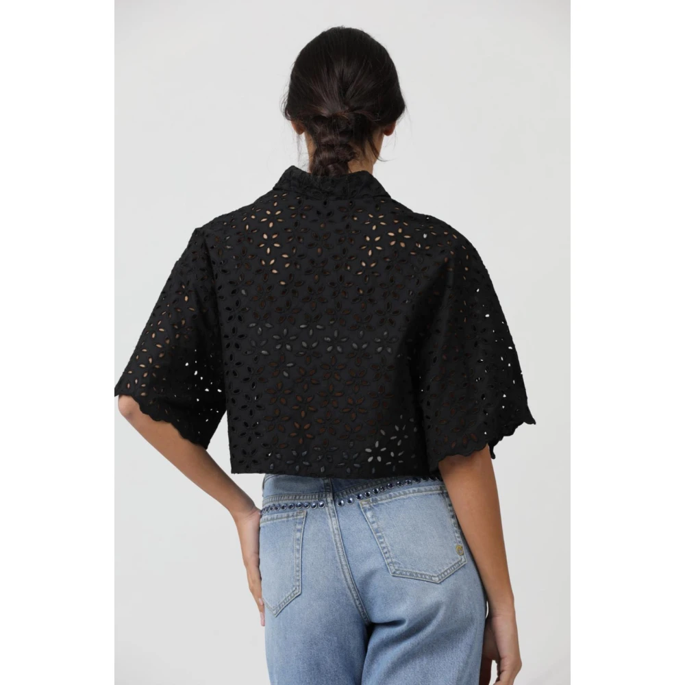 pinko Creatief Overhemd Black Dames