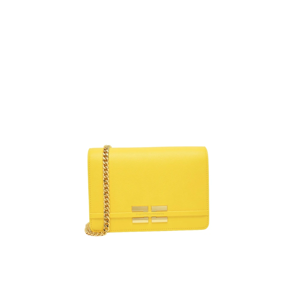 Elisabetta Franchi Yellow Cross Body Bags, Female, One Size, Crossbody Bag