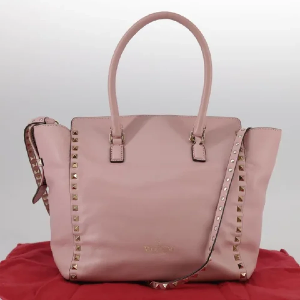 Valentino Vintage Pre-owned Leather handbags Pink Dames