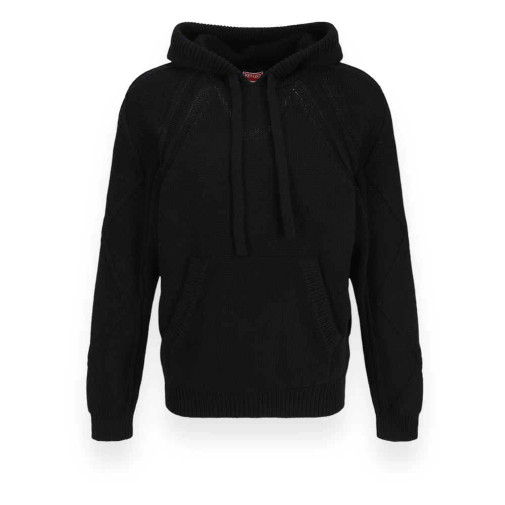 Kenzo Kabel Hoodie Black, Herr