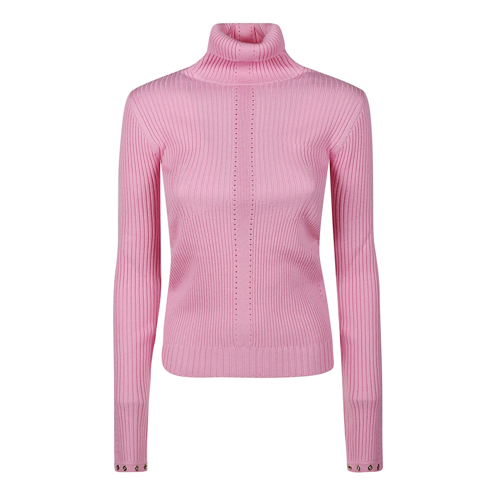 PATRIZIA PEPE Turtle Neck Sweater Pink Dames