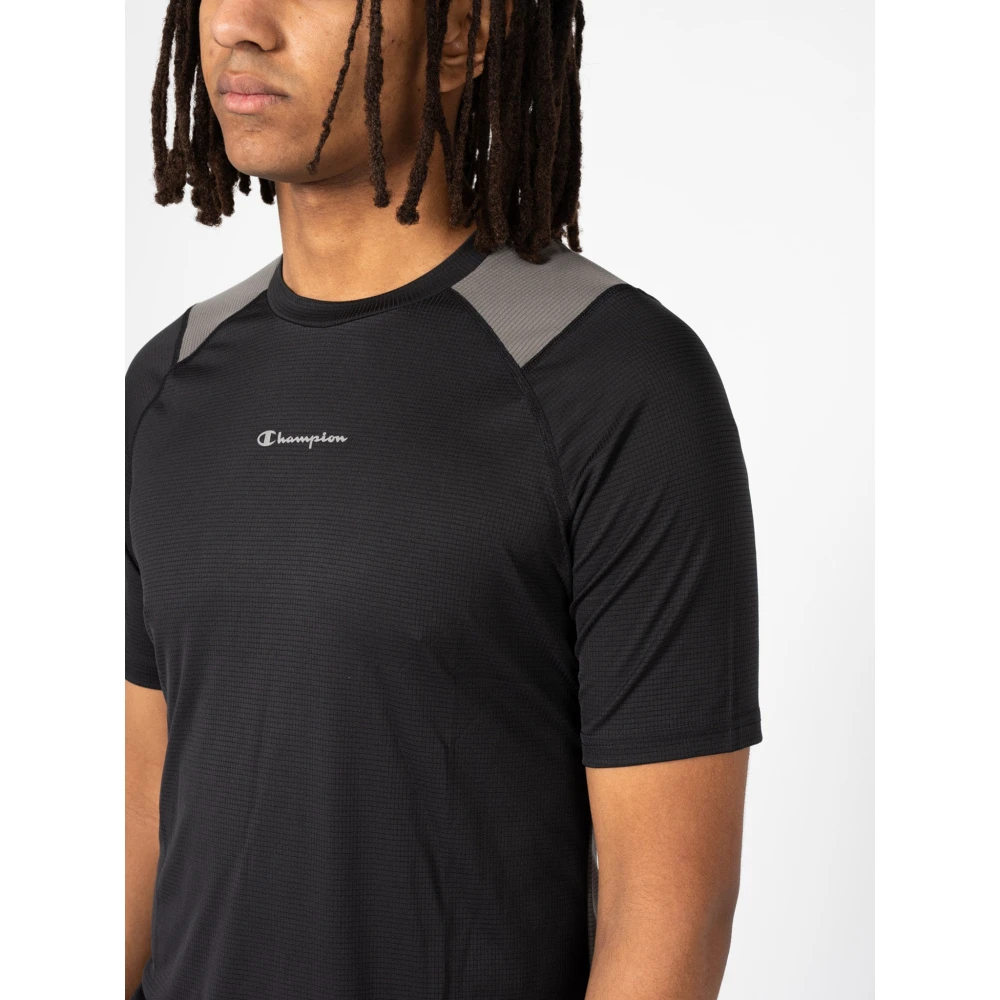 Champion Klassieke Ronde Hals T-Shirt Black Heren