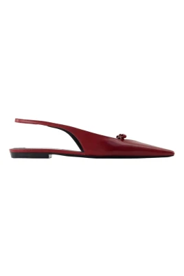 Spetsiga Slingback-ballerinas