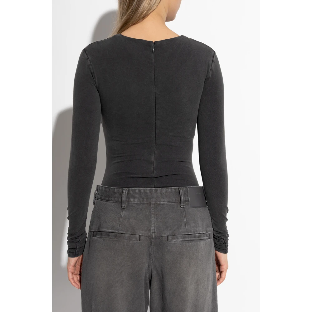 Entire Studios Lange mouw bodysuit Gray Dames