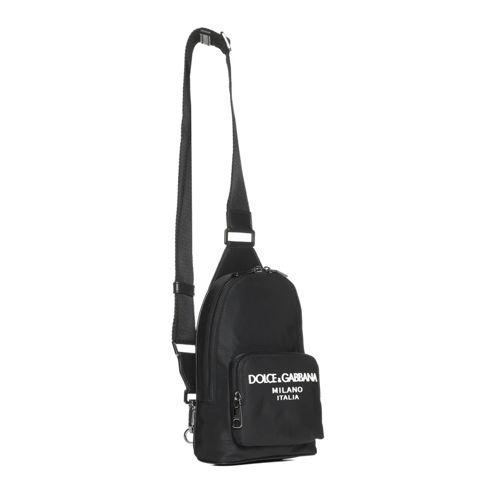 Dolce & Gabbana Zwarte Tassen met Logo Black Heren