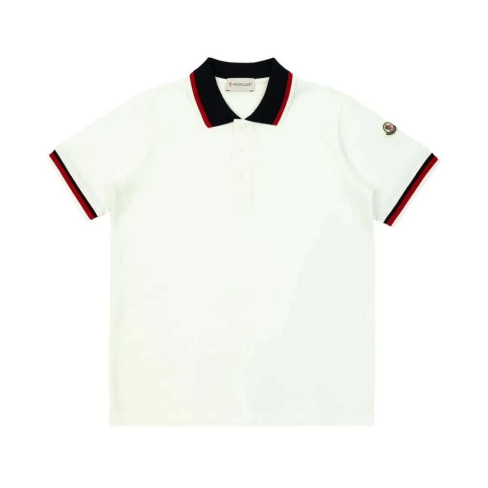 Moncler Klassisk Polo Tröja White, Unisex