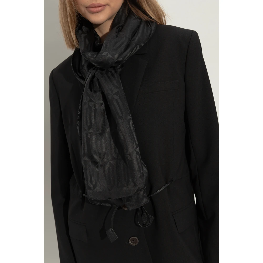 Lanvin Sjaal met monogram Black Dames
