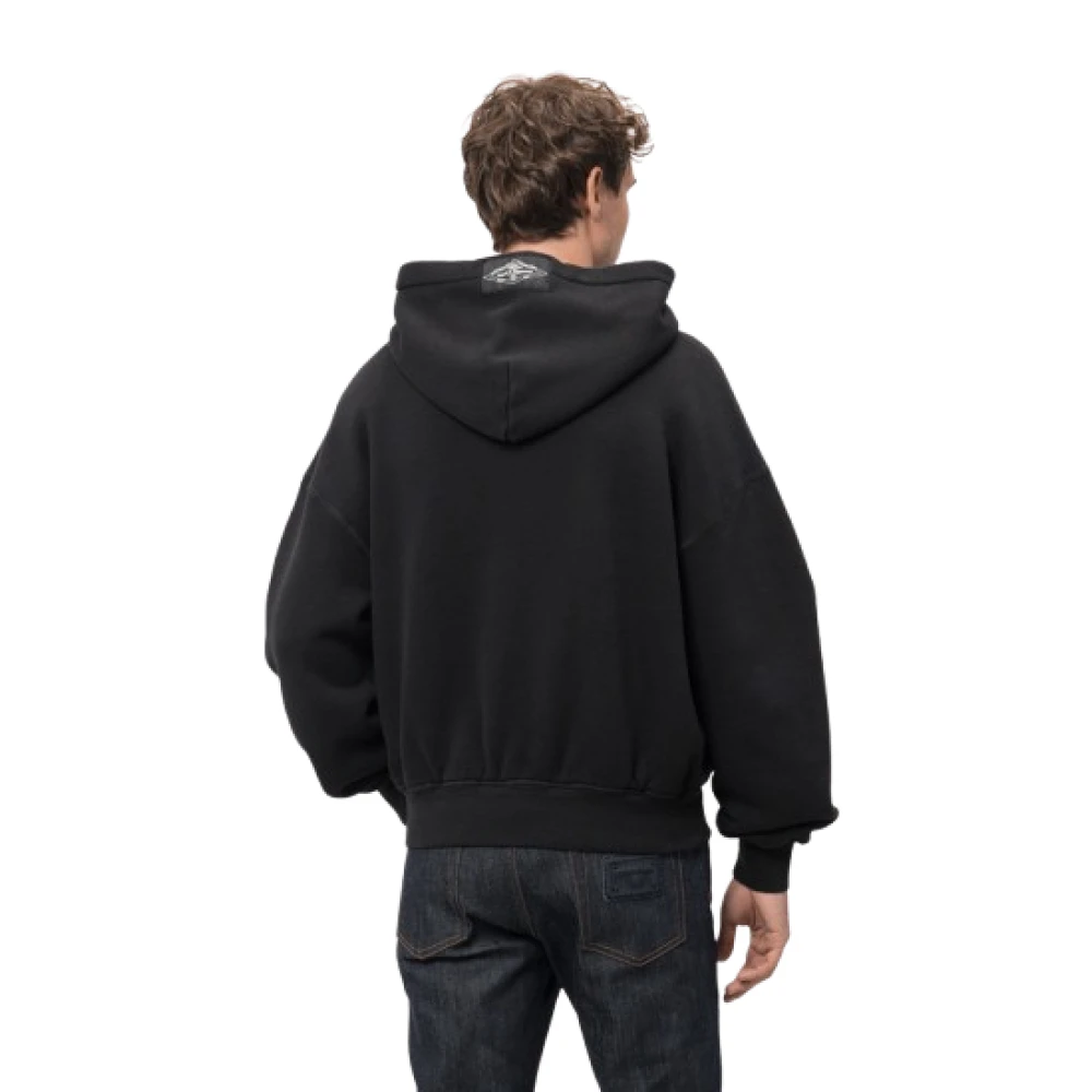 Dolce & Gabbana Logo Hoodie Sweatshirt met Klassieke Stijl Black Heren